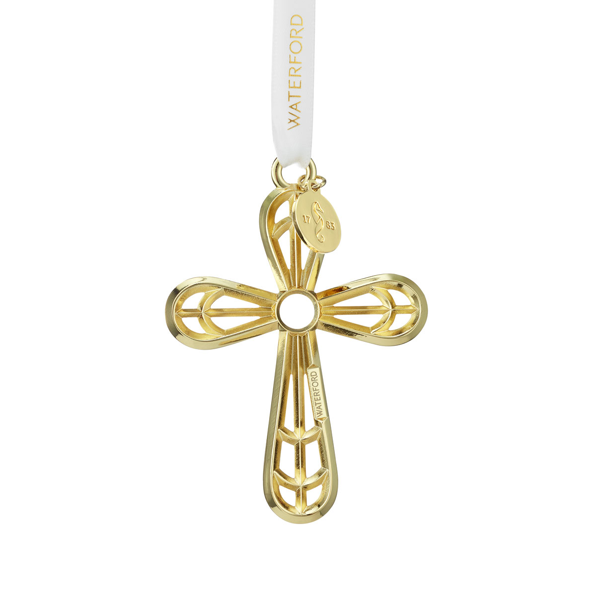 Waterford Cross Golden Ornament